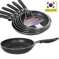 Korean Anycook Stone-coated frying pan platinum / Non-stick frying pan.