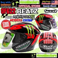 MHR Beatz OF622 Helmet Merdeka HS55 TECH3 Yamaha ORIGINAL MHR Helmet 622 Open Face Design Hafizh Sya