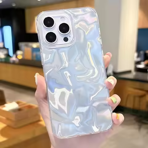 For Motorola Moto G34 5G G45 G15 G05 E15 Case For Mote G 34 Mobile Phone Cases Silver Texture Laser 