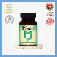 3Biome - Natural Probiotic Formula Gut Health 30 Vegetable Capsules