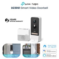 Brand New TP-Link Tapo D230S1 Smart Battery Video Doorbell 2K 5MP Color Night Vision Live View AI.