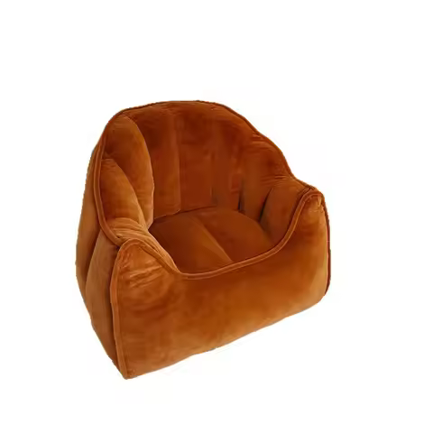 #Imitation Rabbit Hair Lazy Sofa Reading Corner Small Sofa Household Simple Tatami Lazy Seat Living 