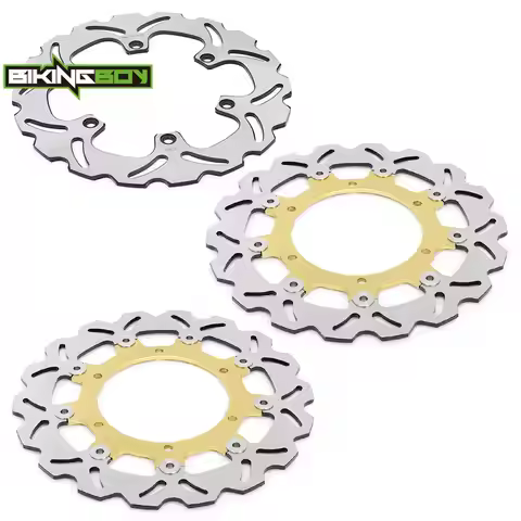 BIKINGBOY Front Rear Brake Disks Discs Rotors XJR 1300 99-17 FZ1 S Fazer Europe 01-05 03 04 FZS Faze