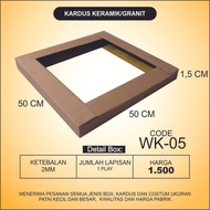 Box Kardus Packing Keramik Granit Ukuran 50x50x5 WK-05