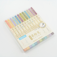 [Màu mới] Bộ 6 Bút - 12 Bút - 24 Bút Luyện Calligraphy Soft Brush Sign Pen - Hidari