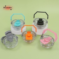 ROUNDIN Cup Lid, Multicolor Replacement Bottle Lid, Universal Transparent Splash Spill Proof Therms 