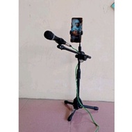 STAND MIC PENDEK BESTAND EXLUSIVE DOBEL HOLDER MIC DAN HP