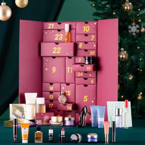 customized. custom. Luxury Ramadan Christmas 24 Day EID Calendar Box Cardboard Beauty Cosmetic Adven