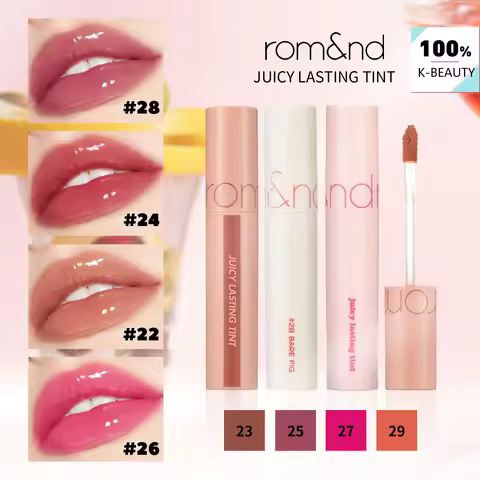 rom&nd JUICY LASTING TINT-8 Shades,Moisturizing Non-Sticky,Long-Lasting Luxury Makeup,Korean Cosmeti