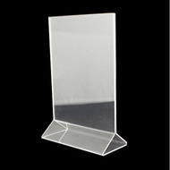A5 Vertical mica Menu Shelf