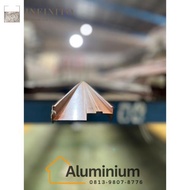 Aluminium Motif Kayu INFINITO 9104 untuk Rel Samping Ganda Sliding Door