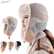 CACTU Russian Bomber Cap, Windproof Warm Ski Hat, Vintage Russian Style Waterproof Earflap Design Ea