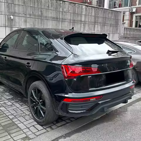 Car Rear Spoiler Cap Rear Trunk Boot Roof Lip Spoiler Tuning For Audi Q5 FY Sportback 2021 2022 2023