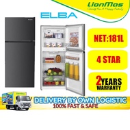 ELBA 240L 2-Door Refrigerator ER-R2438 (GR) Fridge - Peti Sejuk
