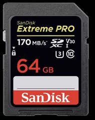 SanDisk Extreme PRO SDXC Card 170mb/s SDSDXXY-64/128/256/512/1000GB