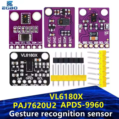 Gesture recognition sensor PAJ7620U2 9 gMesture recognition APDS-9930 APDS-9960 VL6180 VL6180X Range