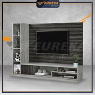 EUREKA 7ft Wooden Wall Hung TV Cabinet / Almari TV Dinding GVM91EC (Deliver &amp; Installation Klang Valley)