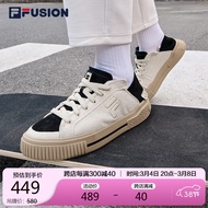 FILA FUSION斐乐潮牌WALLRIDE女鞋帆布鞋休闲运动鞋灯芯绒一脚蹬鞋子