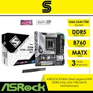 ASROCK B760M Steel Legend WIFI DDR5 Intel LGA1700 MATX Motherboard