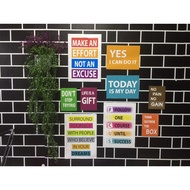 Motivational Card room / wall / study Deco