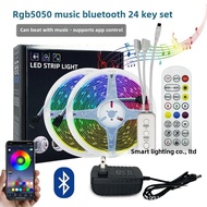 [5050 Music Light Strip] Epoxy Waterproof 12V Colorful Set Bluetooth led Light Strip