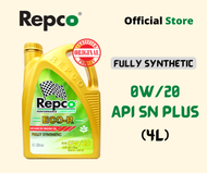 Repco Eco-R 0W/20 API SN PLUS ILSAC GF-5 Fully Synthetic High Performance Engine Oil (4L)