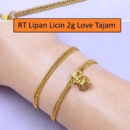 RANTAI TANGAN LIPAN EMAS 916 ORIGINAL EMAS 916 MURAH EMAS 916 BAJET GELANG 916 BRACELET