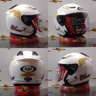 Helm Hallf Face KYT DJ Maru Paket Ganteng RedBull Original SNI-DOT