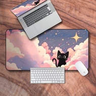 Desk Mat Aesthetic, Lofi Desk Mat, Cute Pastel Cloud Gaming Mouse Pad, Gamer Girl Desk Accessories, Gifts for Gamers