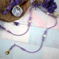 編織春夏日常口罩鍊  薰衣草紫