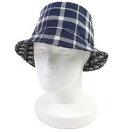 【5積分】成色極佳 △ DIOR Dior Homme 14CHE923I134 棉質斜紋雙面漁夫帽 海軍藍 58碼 義大利製 正品男士