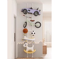 ✨ Hot Sale ✨Punching-Free Perambulator Storage Rack, Living Room Multi-Layer Skateboard Bike Baby's Toy Car Storage Rack