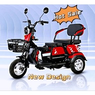 New Design Tricycle Electric Scooter 3 Wheel Electric Scooter E-bike Electric Tricycle Basikal