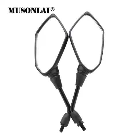 10mm Motorcycle Scooter Rearview Mirrors Universal Side Mirrors For Kawasaki NINJA Z750 Z800 Z900 Z1