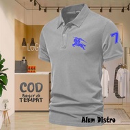 [Sale] Polo Collar Logo B7 Text Print PDF Blue T-Shirt Collar Adult Shirt/T-Shirt Tiedye Men Polo/T-Shirt Uniform