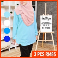 Tudiaa SAFFIYA Tshirt Jersey Sukan For Muslimah (XS-7XL)