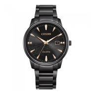 Citizen Eco Drive Black Dial Ang Stainless Steel Men Watch BM7595-89E