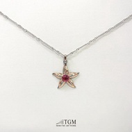 海星項鍊 定情/愛情/送禮/木目金/貓/施華洛世奇水晶