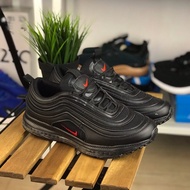 NIKE AIRMAX 97 Black Logo Nike Red