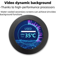 【JJL】-2.1inch CPU/GPU Cooler Round LCD Display AIO Computer Temp Monitor for Water Cooling Systems P