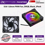 Phanteks D30 120mm PWM Fan, DRGB, Black, 3Pack