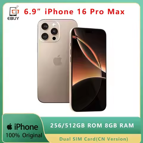 Apple iPhone 16 Pro Max 6.9" 5G Dual SIM Card Smartphone LTPO Super Retina XDR OLED Face ID NFC A18P