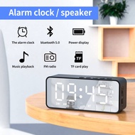 Speaker Bluetooth Wireless Multi Fungsi Alarm Clock Digital FM Radio Portable