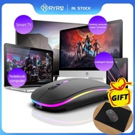 Tetikus Wayarles Bluetooth Tiga Mod RYRA untuk PC TV Pintar Komputer riba Tablet IPad Dengan Pad Tet