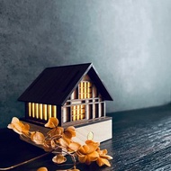 【和田二】合掌村床頭燈/桌面擺件/原創設計/USB/LED/聖誕禮盒