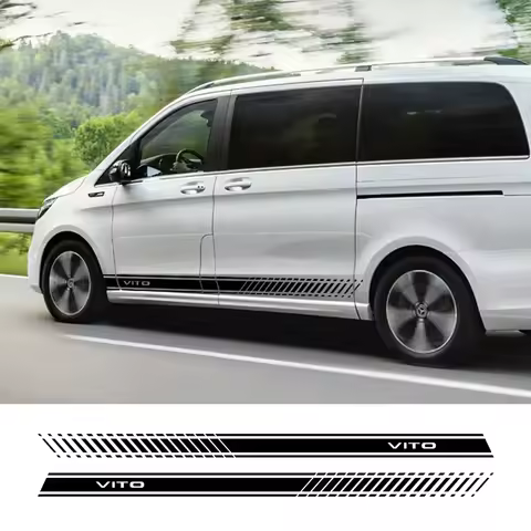 2Pcs Car Stickers Camper Van Auto Side Tuning Accessories Vinyl Decals For Mercedes Benz Vito V Clas
