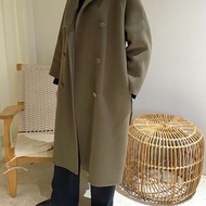 Mischa Coat 手縫雙排扣拉克蘭羊毛大衣