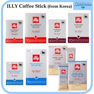 ILLY Coffee Powder Stick Classico / Bold / Decaf 1g x 30/70 Sticks Instant Coffee CAFFE LATTE / DECA