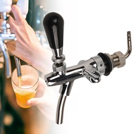 【Zaylily】Beer Faucet Adjustable Draft Beer Faucet Shank With Chrome Plating Tap Flow Controller For 