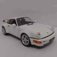 Diecast Porsche 964 turbo Welly 1:24 Apolo sports car children's toy collection